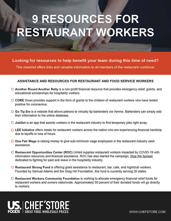 COVID-19 Resources For Restaurant Workers