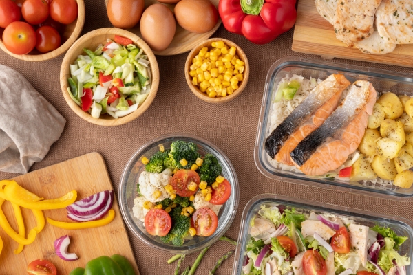 food planning meals on kitchen table