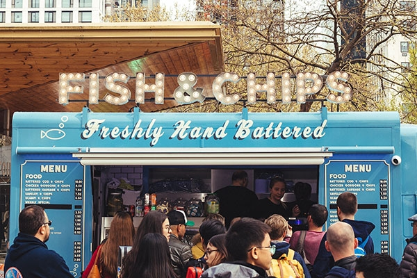 fish and chips food truck