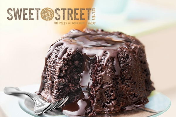 chocolate dessert cake on plate