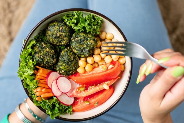 healthy bowl of sustainable food