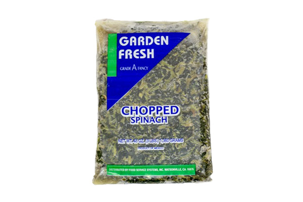 Food Service Systems Garden Fresh Chopped Spinach