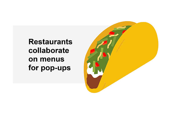 Restaurants collaborate on menus for pop-ups