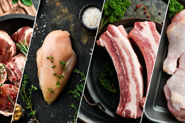 Four different types of proteins.