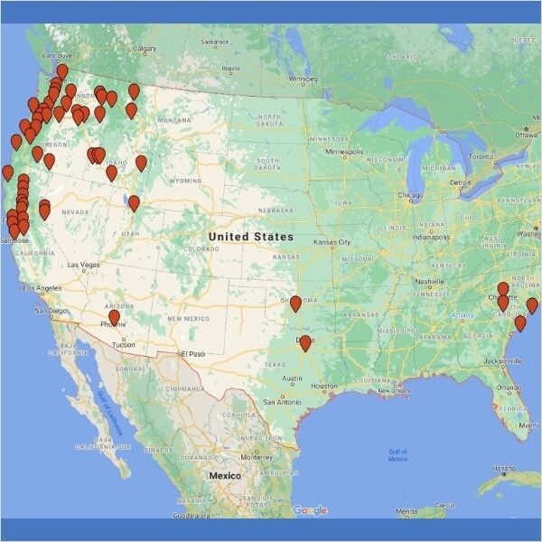 More Locations USA Map