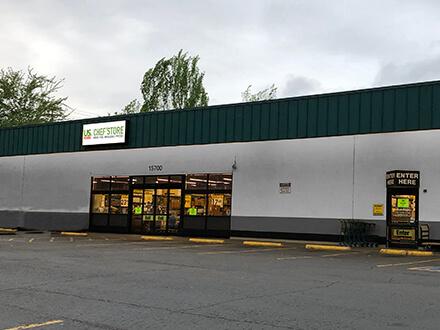 View of the storefront of the Clackamas location