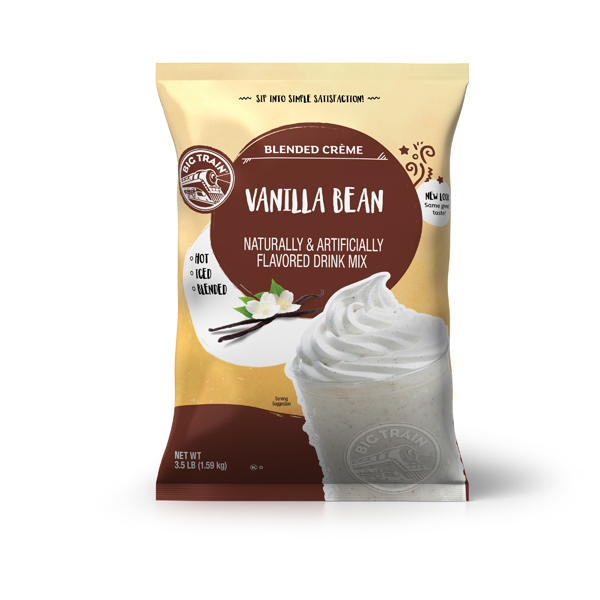 BIG TRAIN SMOOTHIE MIX VANILLA BEAN COFFEE FREE