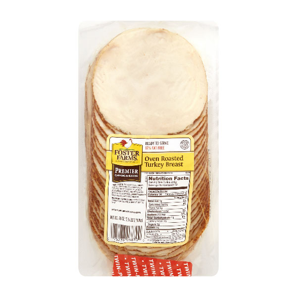 FOSTER FARMS SLICED TURKEY BREAST