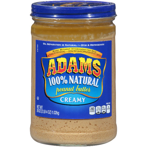 ADAMS 100% NATURAL PEANUT BUTTER CREAMY