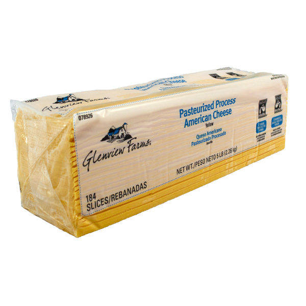GLENVIEW FARMS PROCESSED CHEESE AMERICAN 184 SLICE