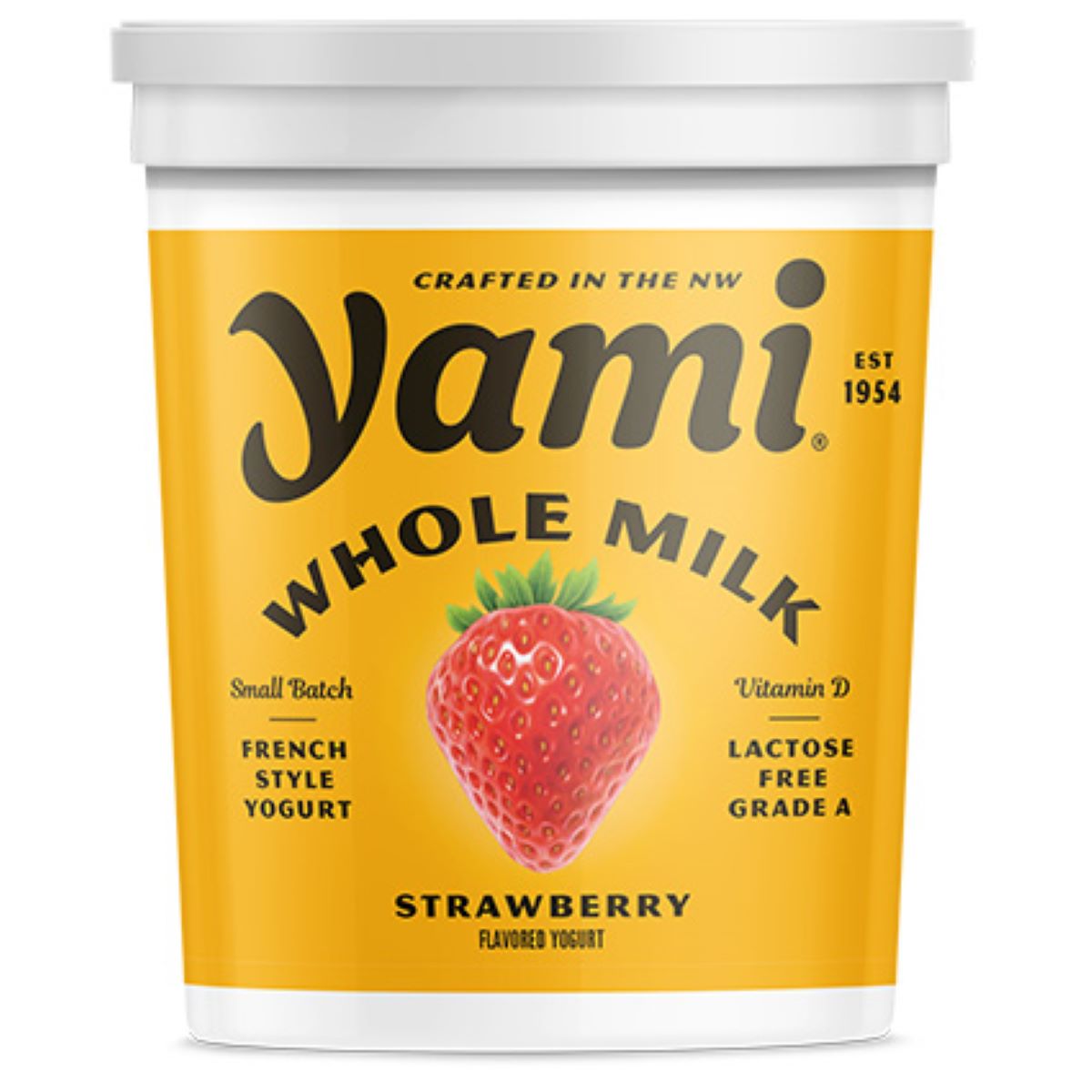 YAMI WHOLE MILK STRAWBERRY YOGURT 6/32z