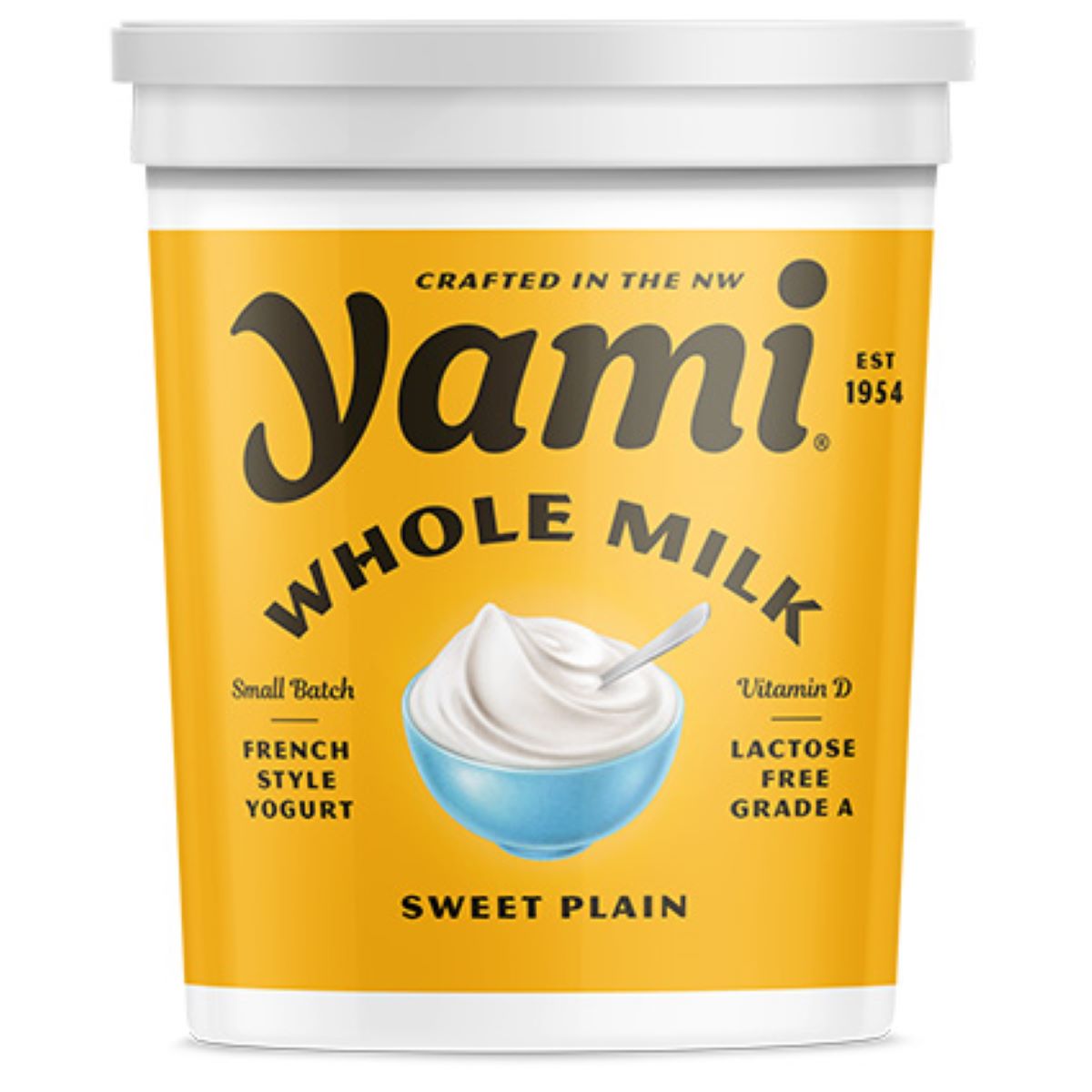 YAMI WHOLE MILK SWEET PLAIN YOGURT 6/32z