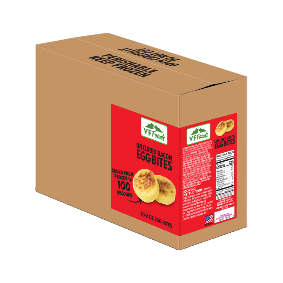 Valley Fine Foods Uncured Bacon and Egg Bites