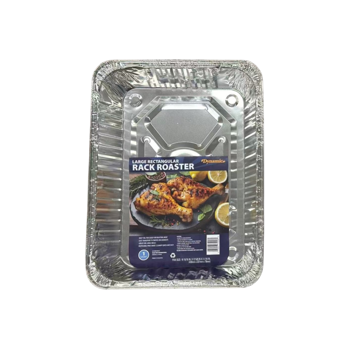 DYNAMIC RECTANGULAR FOIL ROASTING PAN