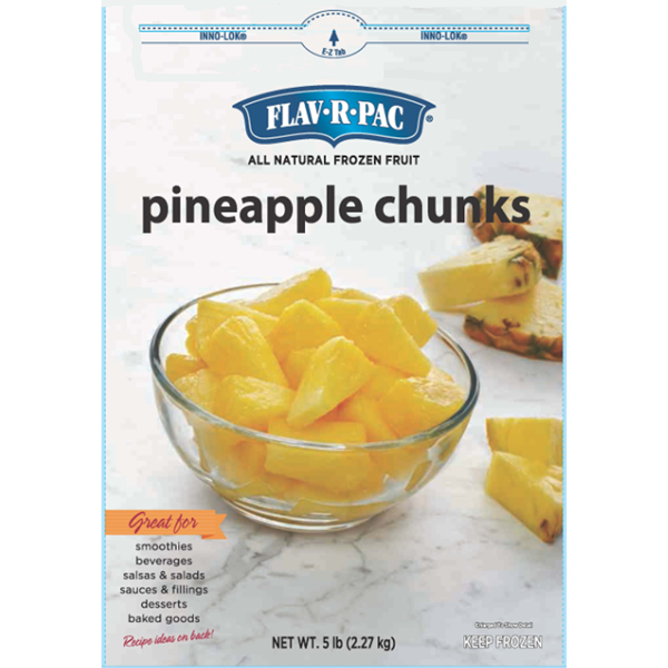 FLAV-R-PAC IQF FROZEN PINEAPPLE CHUNKS - US Foods CHEF'STORE