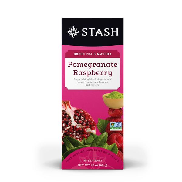 STASH TEA BAGS POMEGRANATE RASPBERRY GREEN