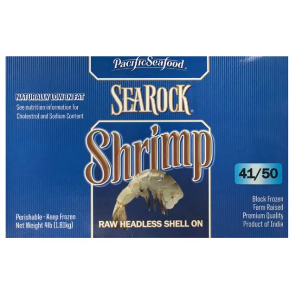 SEAROCK SHRIMP RAW 41-50 WHITE VANNAMEI