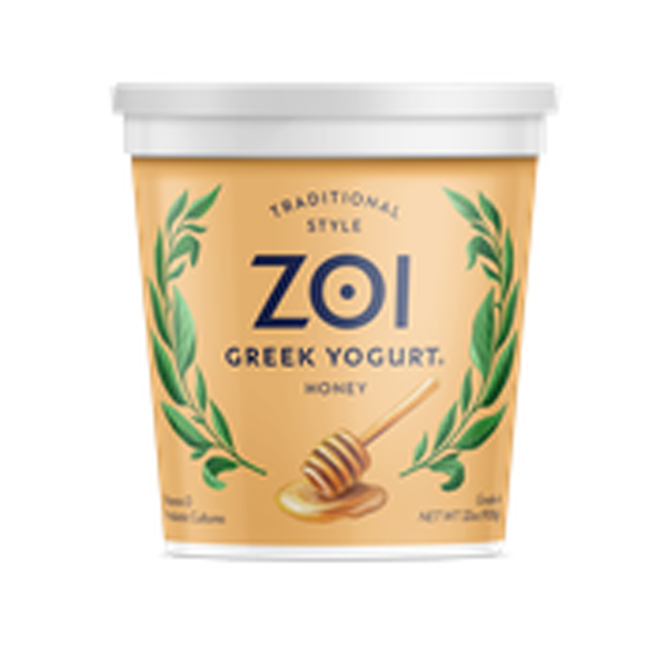 ZOI GREEK YOGURT TRADITIONAL STYLE HONEY