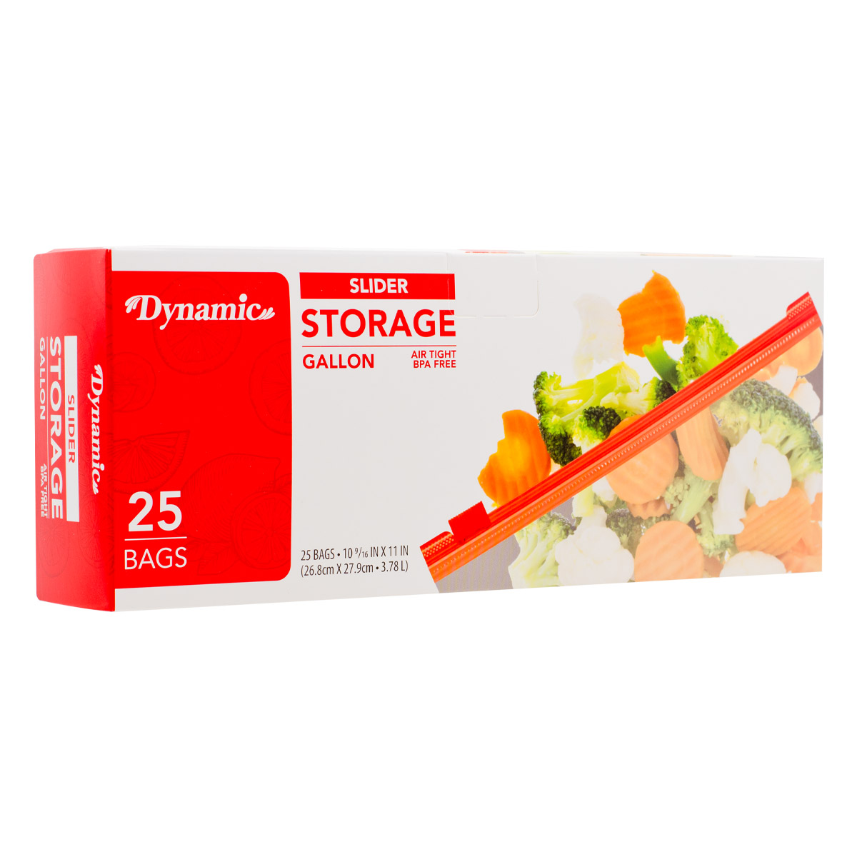 DYNAMIC 1 GAL SLIDE CLOSURE FOOD STORAGE BAG