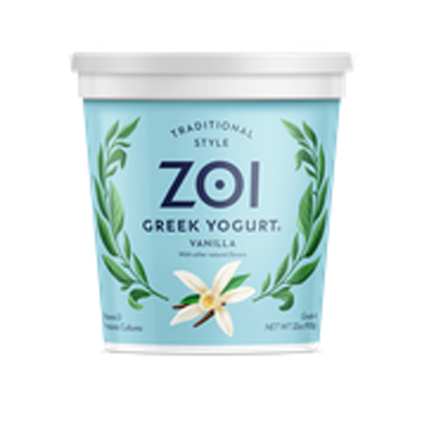 ZOI GREEK YOGURT TRADITIONAL STYLE VANILLA