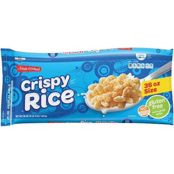 MALT O MEAL CRISPY RICE CEREAL