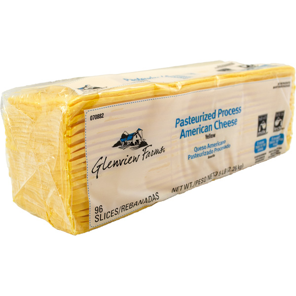 GLENVIEW FARMS PROCESSED CHEESE AMERICAN 96 SLICE