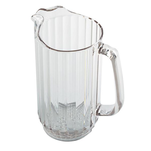 Cambro 60 oz Clear Plastic Beer & Beverage Pitcher