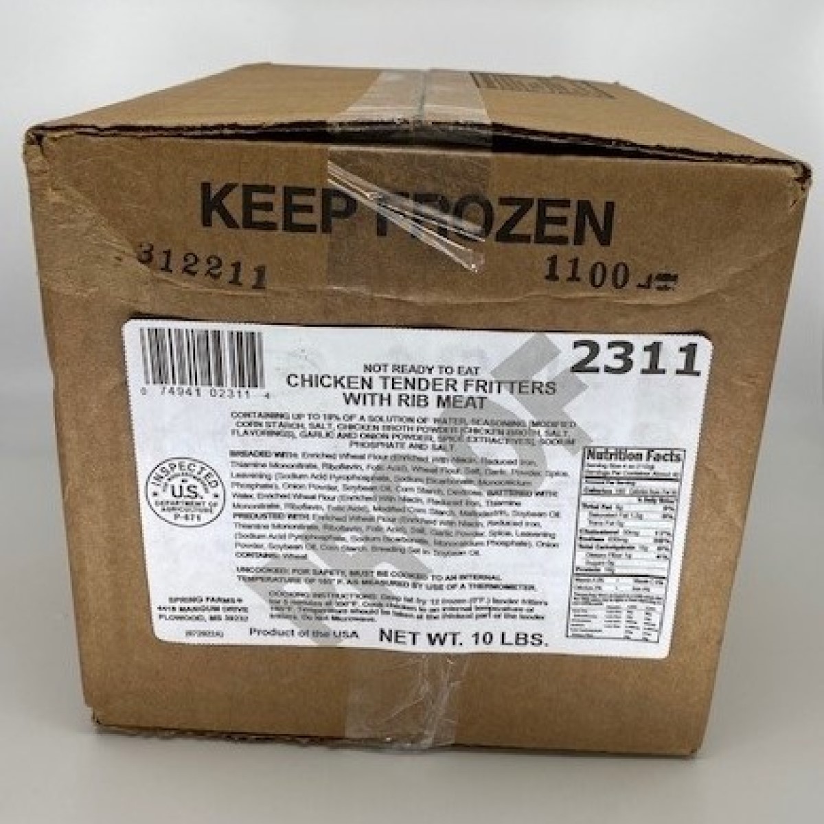 KOCH FOODS CHICKEN BREAST TENDER FRITTERS 87144 US Foods CHEF'STORE