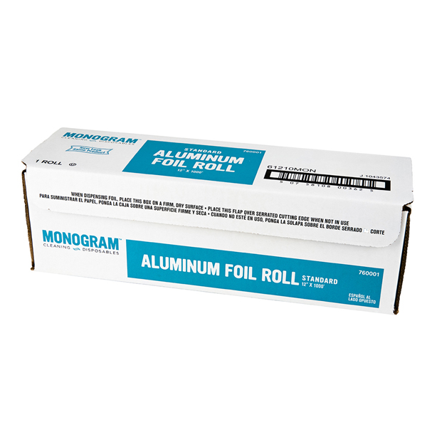 Heavy Duty Aluminum Foil Roll with Serrated Cutter 18