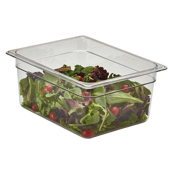 Plastic Cold Food Storage Container - 2.5 Inch Deep - Rectangle