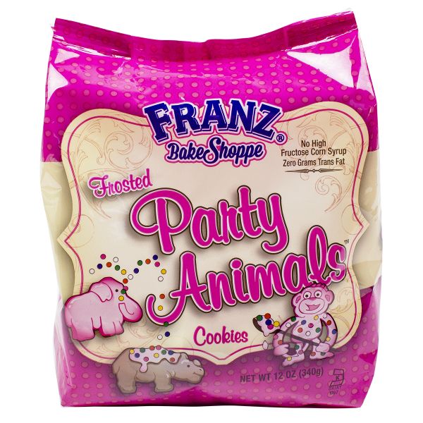 FRANZ BAKE SHOPPE FROSTED ANIMAL COOKIES
