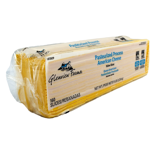 GLENVIEW FARMS PROCESSED CHEESE AMERICAN 160 SLICE