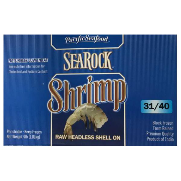 SEAROCK SHRIMP RAW 31-40 WHITE VANNAMEI