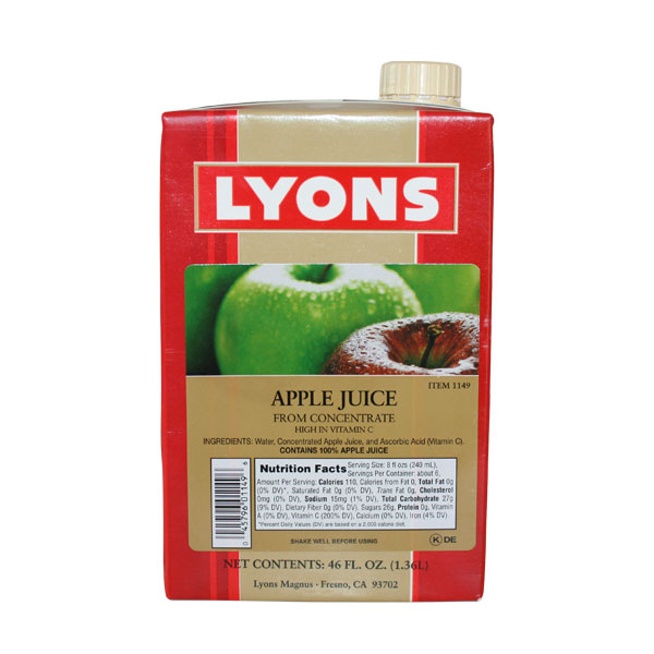 LYONS APPLE JUICE