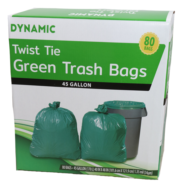 DYNAMIC BLUE TWIST TIE TRASH BAGS 33 GAL - US Foods CHEF'STORE