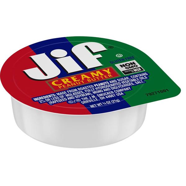 JIF CREAMY PEANUT BUTTER PORTION CUPS