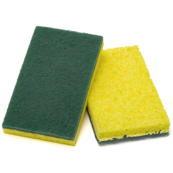 ACS GREEN YELLOW SCRUBBER SPONGE 6 X 35 INCH - US Foods CHEF'STORE