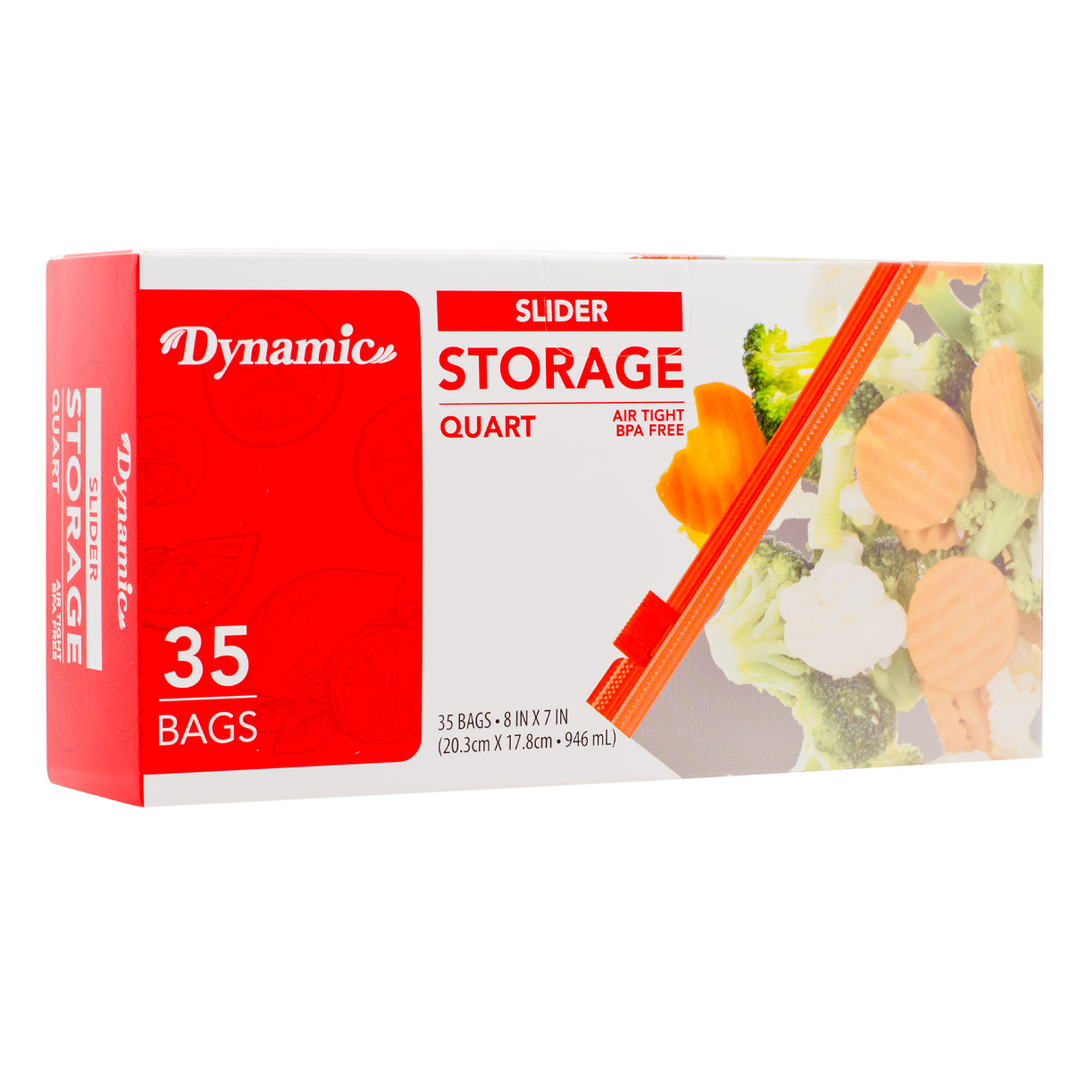 DYNAMIC 1 QUART SLIDER STORAGE BAG