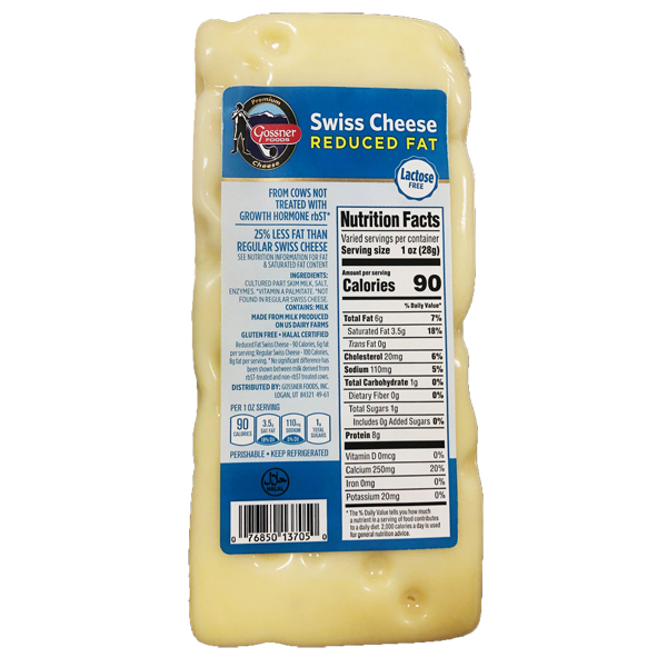 GOSSNER REDUCED FAT SWISS CHEESE
