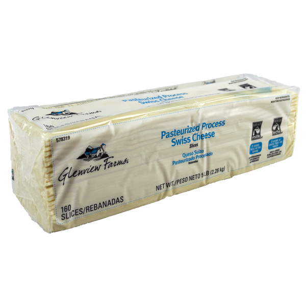 GLENVIEW FARMS PROCESSED CHEESE SWISS 160 SLICE