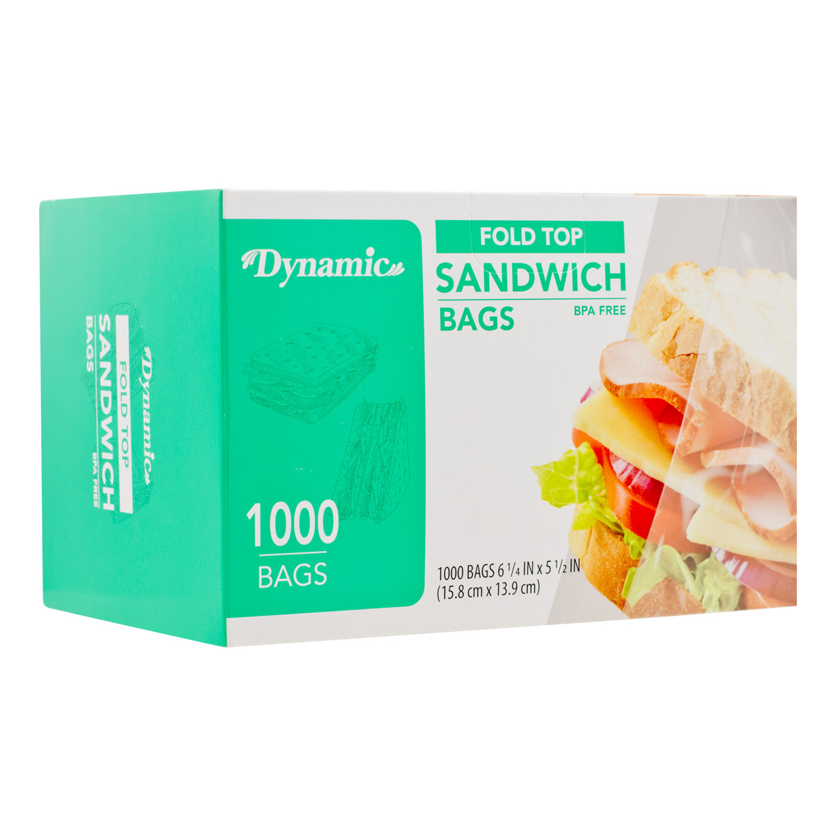 DYNAMIC FOLD AND CLOSE SANDWICH BAG