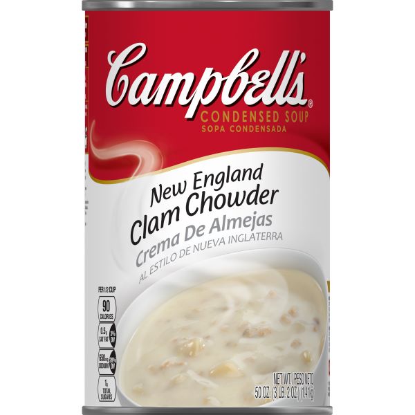 CAMPBELL'S SOUP NEW ENGLAND CLAM CHOWDER