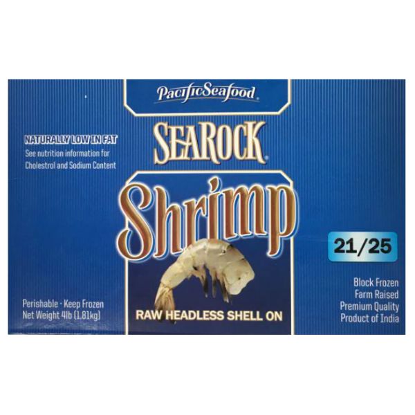 SEAROCK SHRIMP RAW 21-25 WHITE VANNAMEI