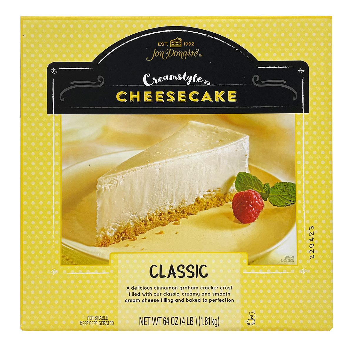 JON DONAIRE CREAMSTYLE CHEESECAKE