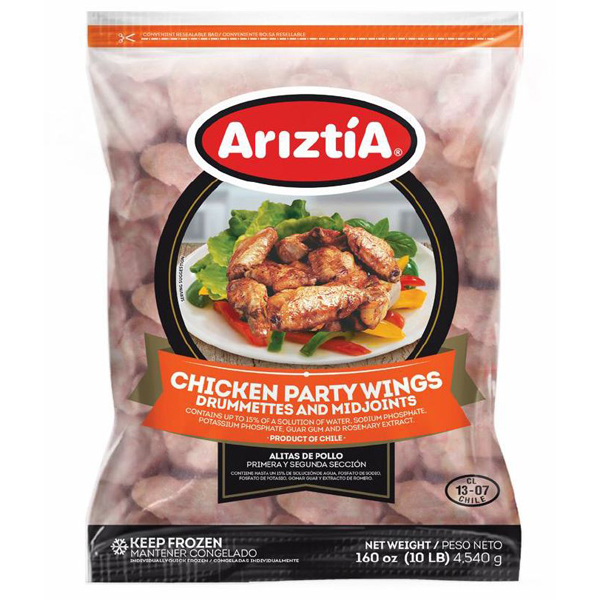 ARIZTIA CHICKEN PARTY WINGS IQF
