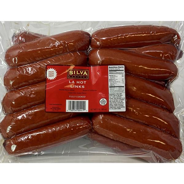 Silva Louisiana Brand Premium Hickory Smoked Hot Links, 12 oz