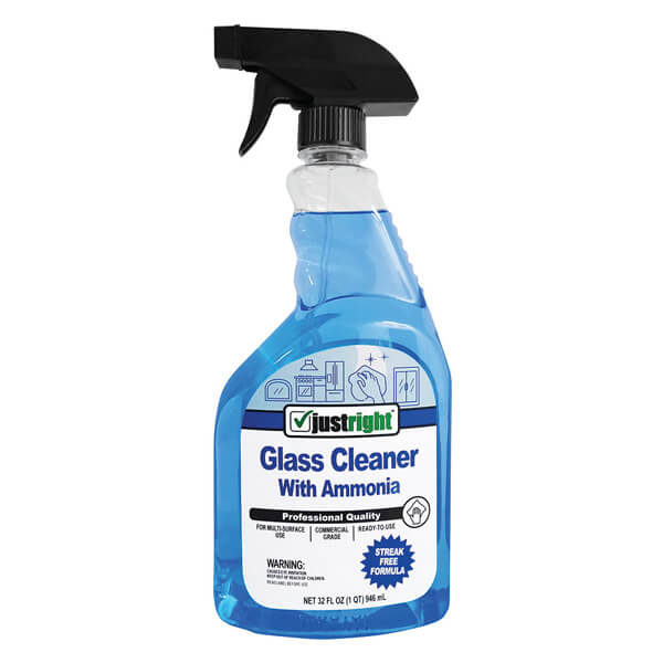 JUST RIGHT GLASS CLEANER WITH AMMONIA